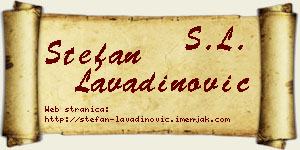 Stefan Lavadinović vizit kartica